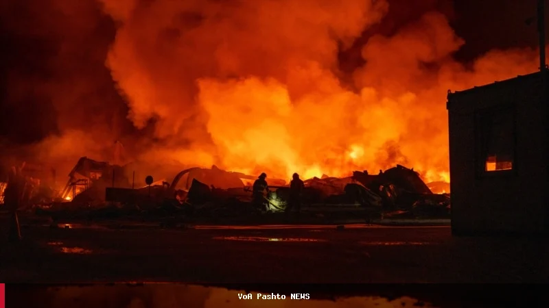 اوکراین د روسیې د تیلو پر تاسیساتو برید وکړ